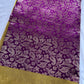 Brokate Semi Banarse Magenta Saree