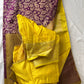 Brokate Semi Banarse Magenta Saree