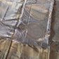 Grey Copper Self weaving Semi Kachi pattu Saree