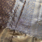 Grey Copper Self weaving Semi Kachi pattu Saree