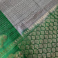 Grey Pure Kanchi Pattu Saree