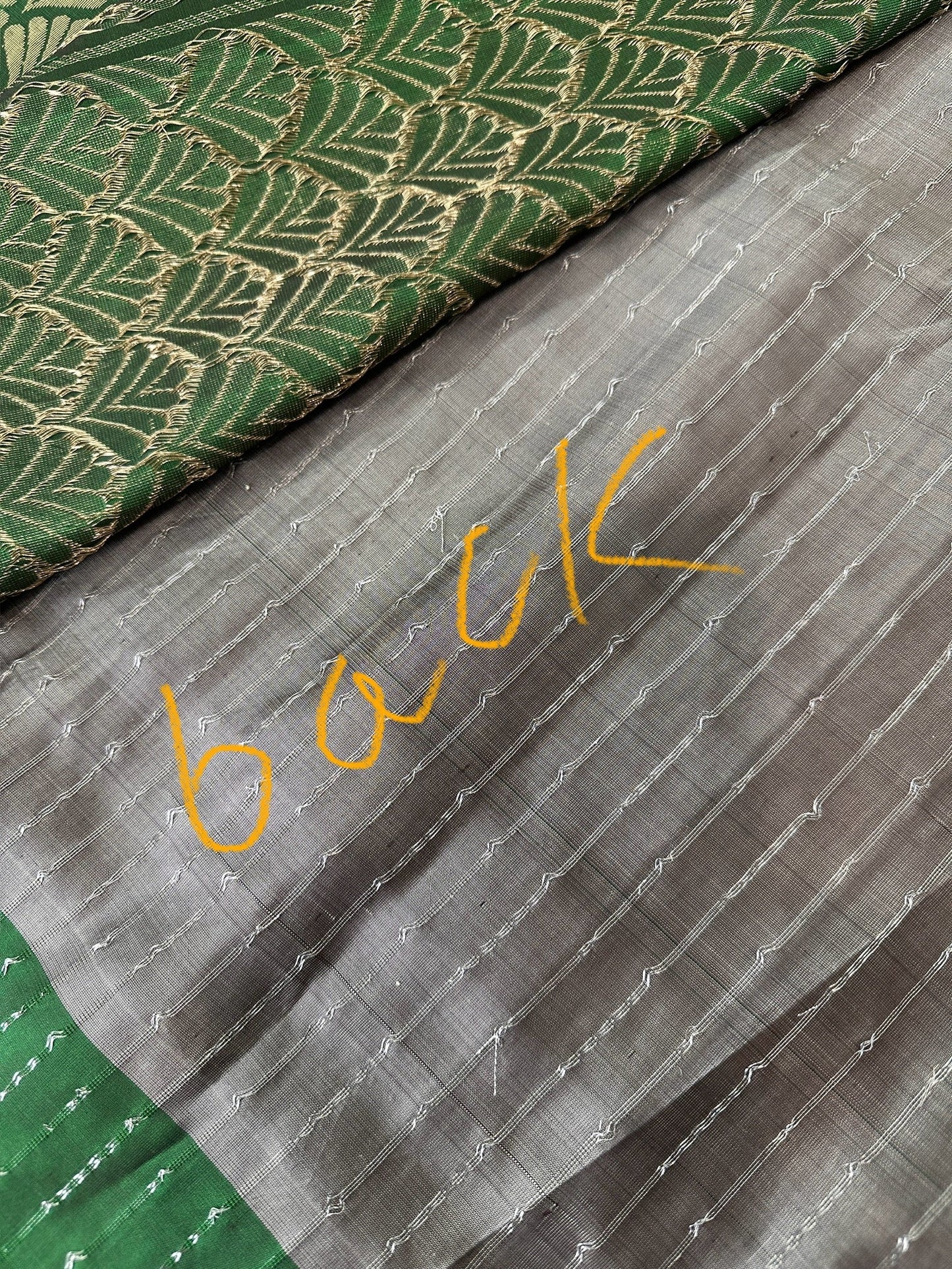 Grey Pure Kanchi Pattu Saree