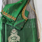 Grey Pure Kanchi Pattu Saree