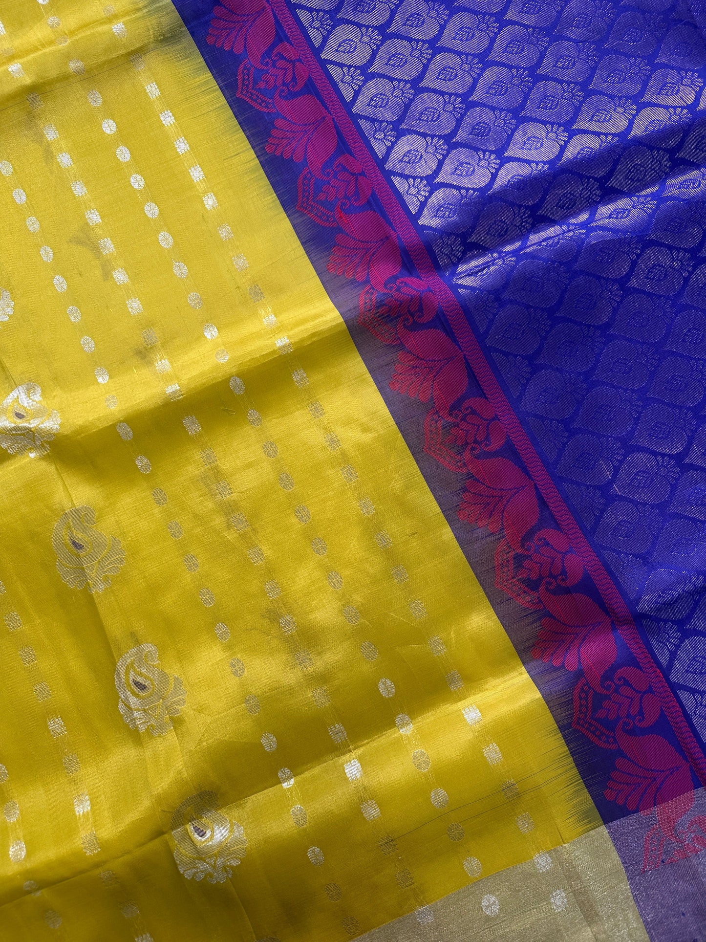 Green Blue Pure Uppada Saree