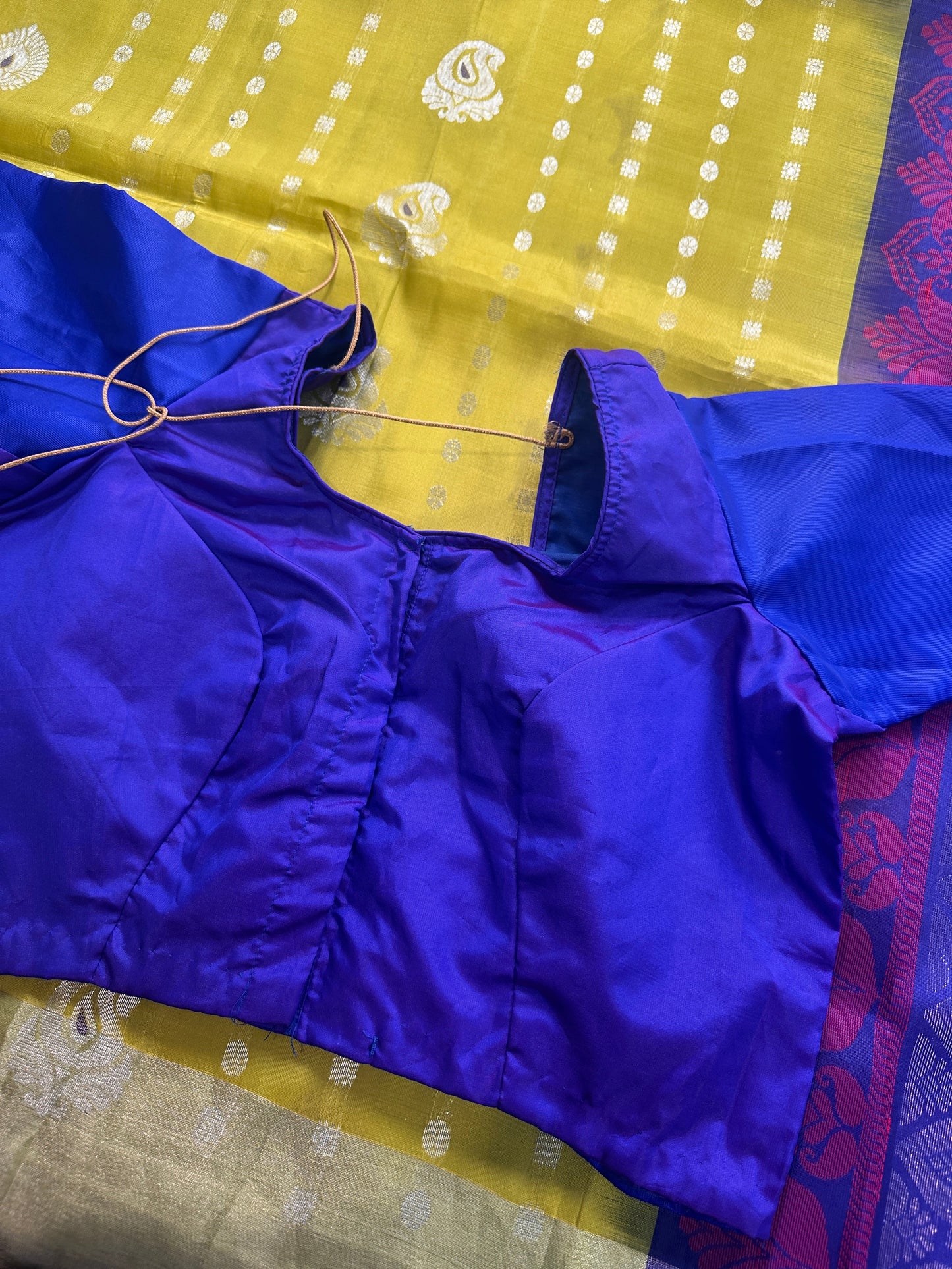 Green Blue Pure Uppada Saree