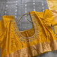 Grey Yellow Pure Uppada Saree