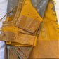 Grey Yellow Pure Uppada Saree