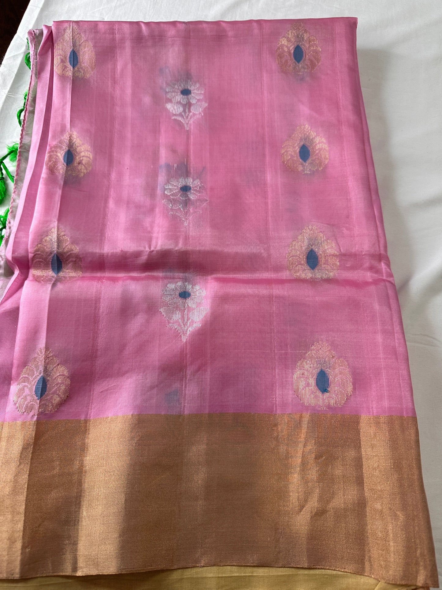 Pink Pure Uppada Saree