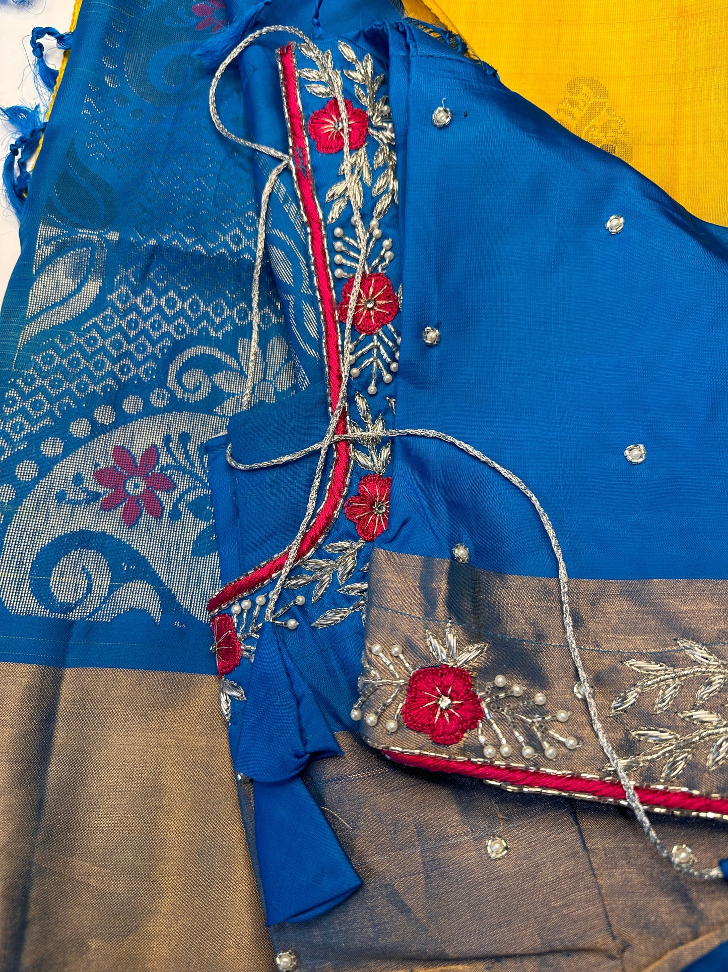 Yellow Pure Uppada Saree