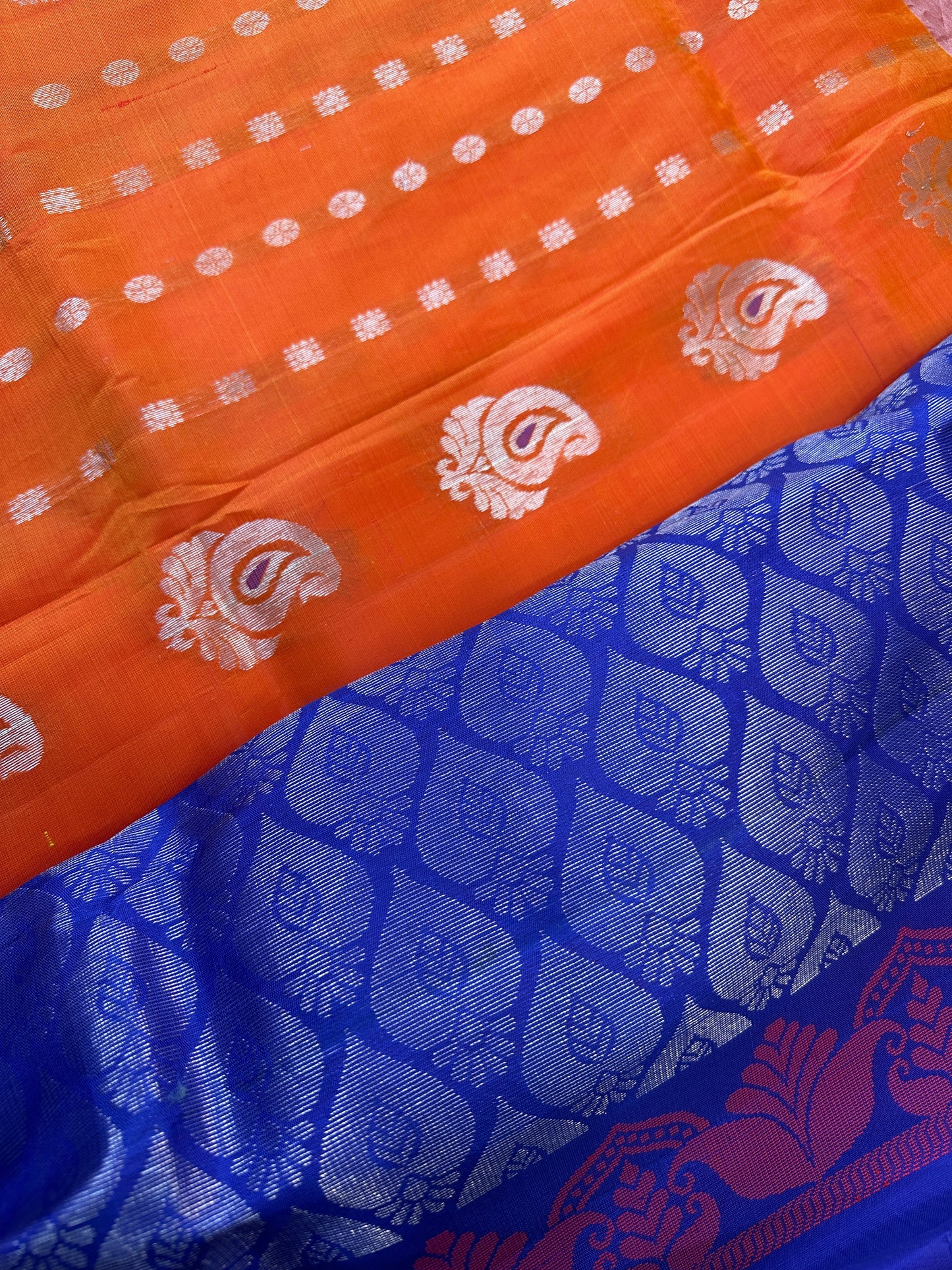 Orange Uppada Saree