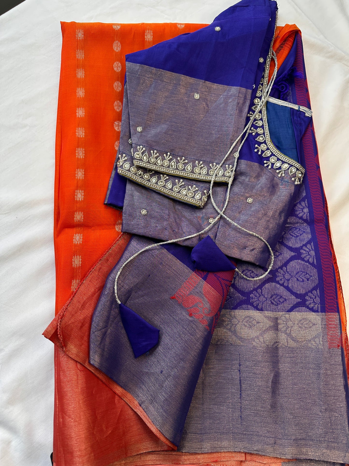 Orange Uppada Saree