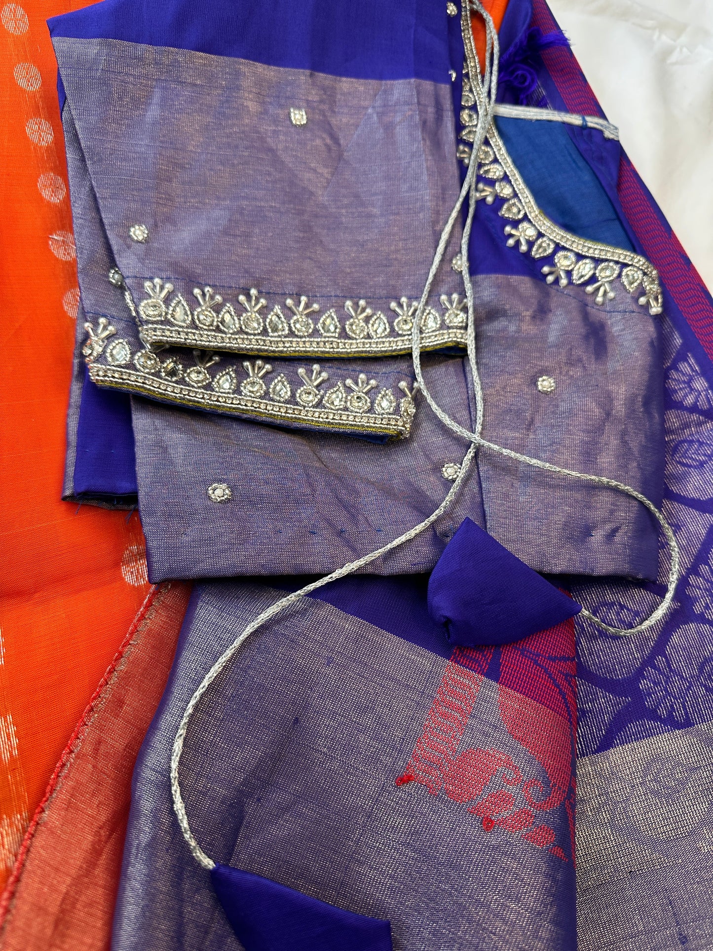 Orange Uppada Saree