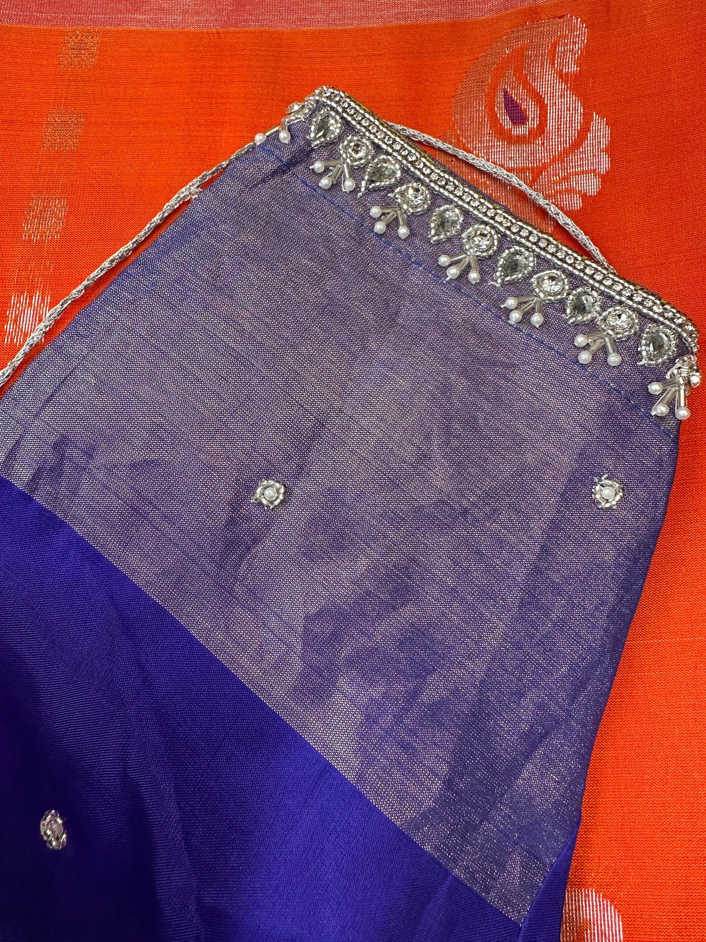 Orange Uppada Saree