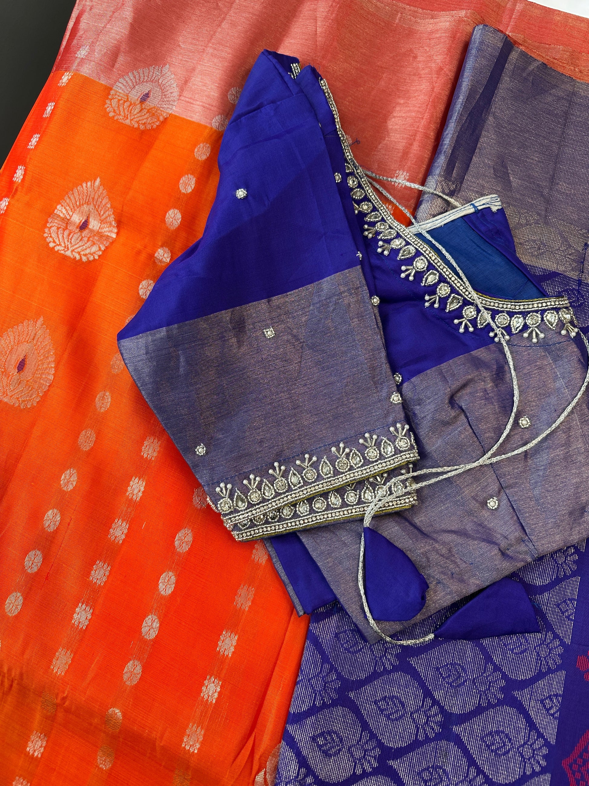Orange Uppada Saree