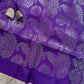 Blue Purple Pure Kanchi Saree
