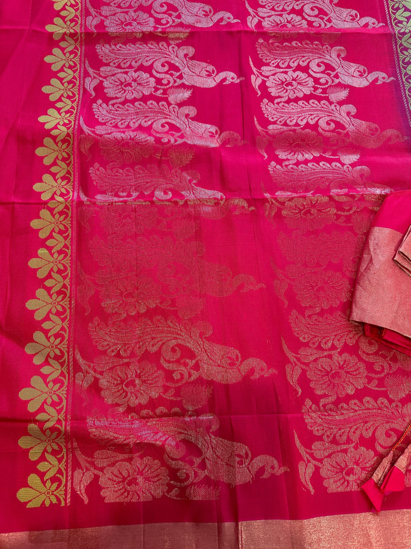 pure Uppada Pattu Blue Saree