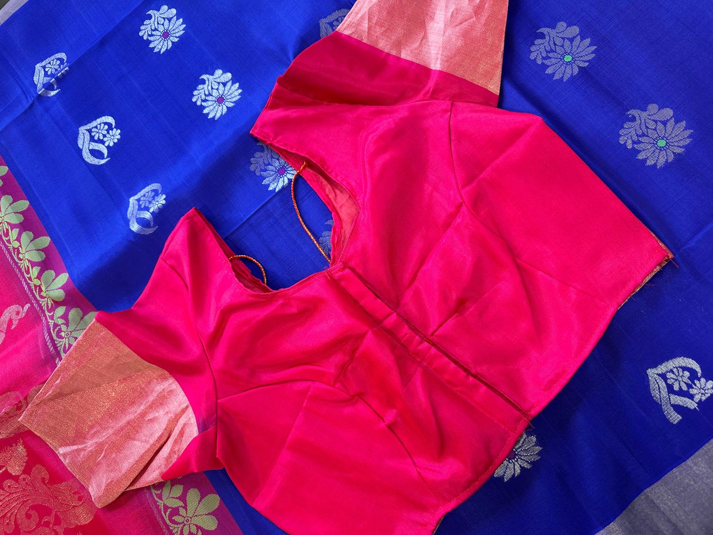pure Uppada Pattu Blue Saree