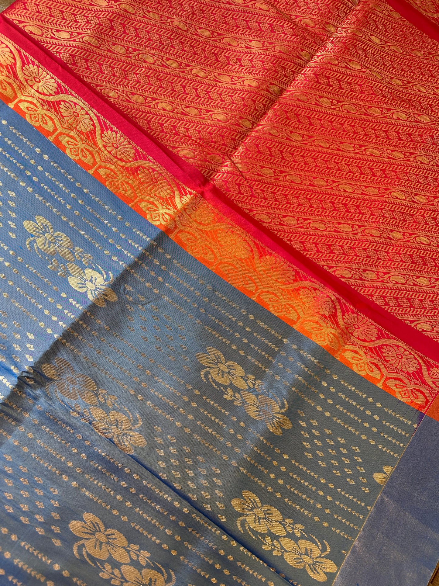 Semi Kanchi Silk Saree