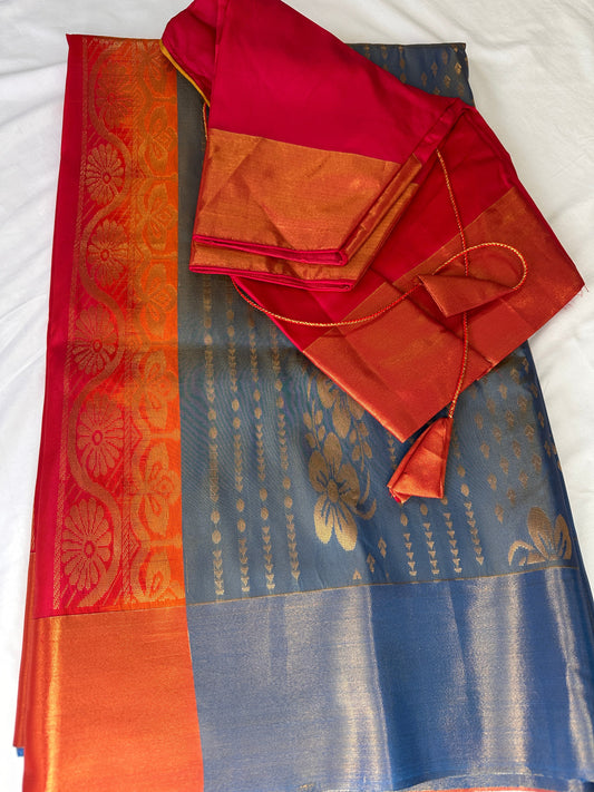 Semi Kanchi Silk Saree