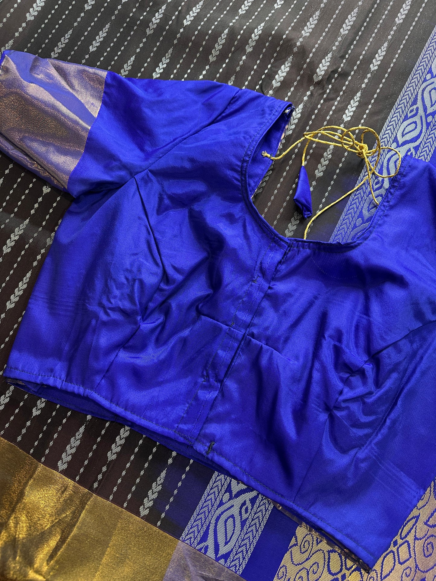 Semi Kanchi Brown Silk Saree