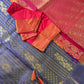 Semi Kanchi Purple Silk Saree