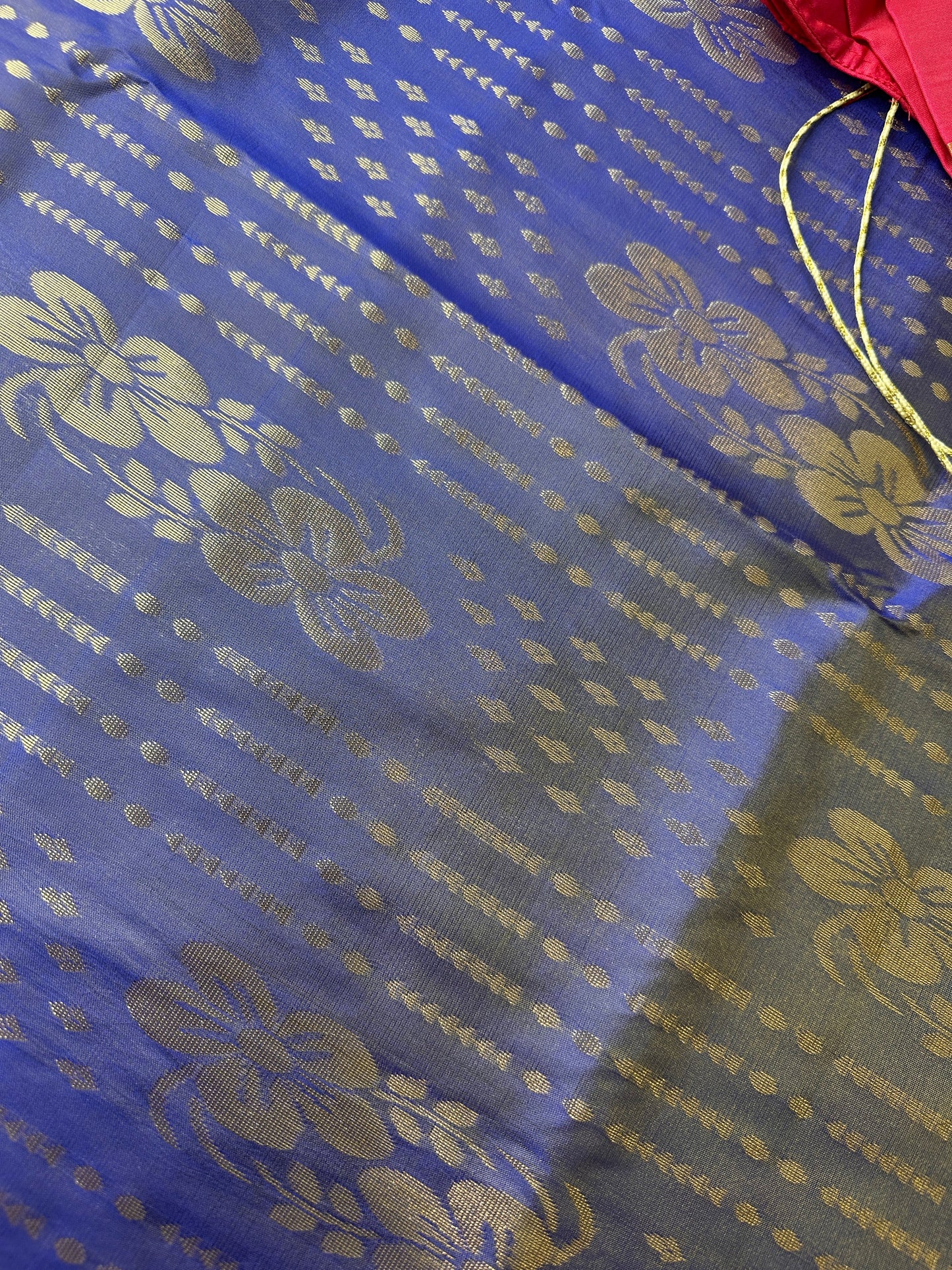 Semi Kanchi Purple Silk Saree