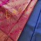 Semi Kanchi Purple Silk Saree