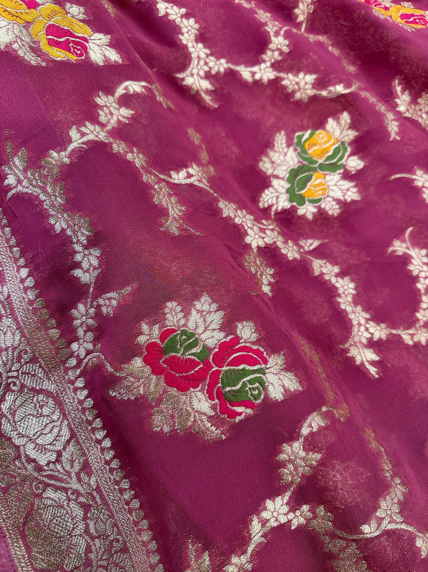 Pure Georgette Banarsee Saree