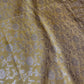 Creamish Yellow Semi Banarsee Silk Saree