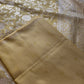 Creamish Yellow Semi Banarsee Silk Saree