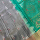 Grey Green Pure Uppada Saree