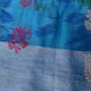 Blue Pink Pochampally Soft Silk Saree