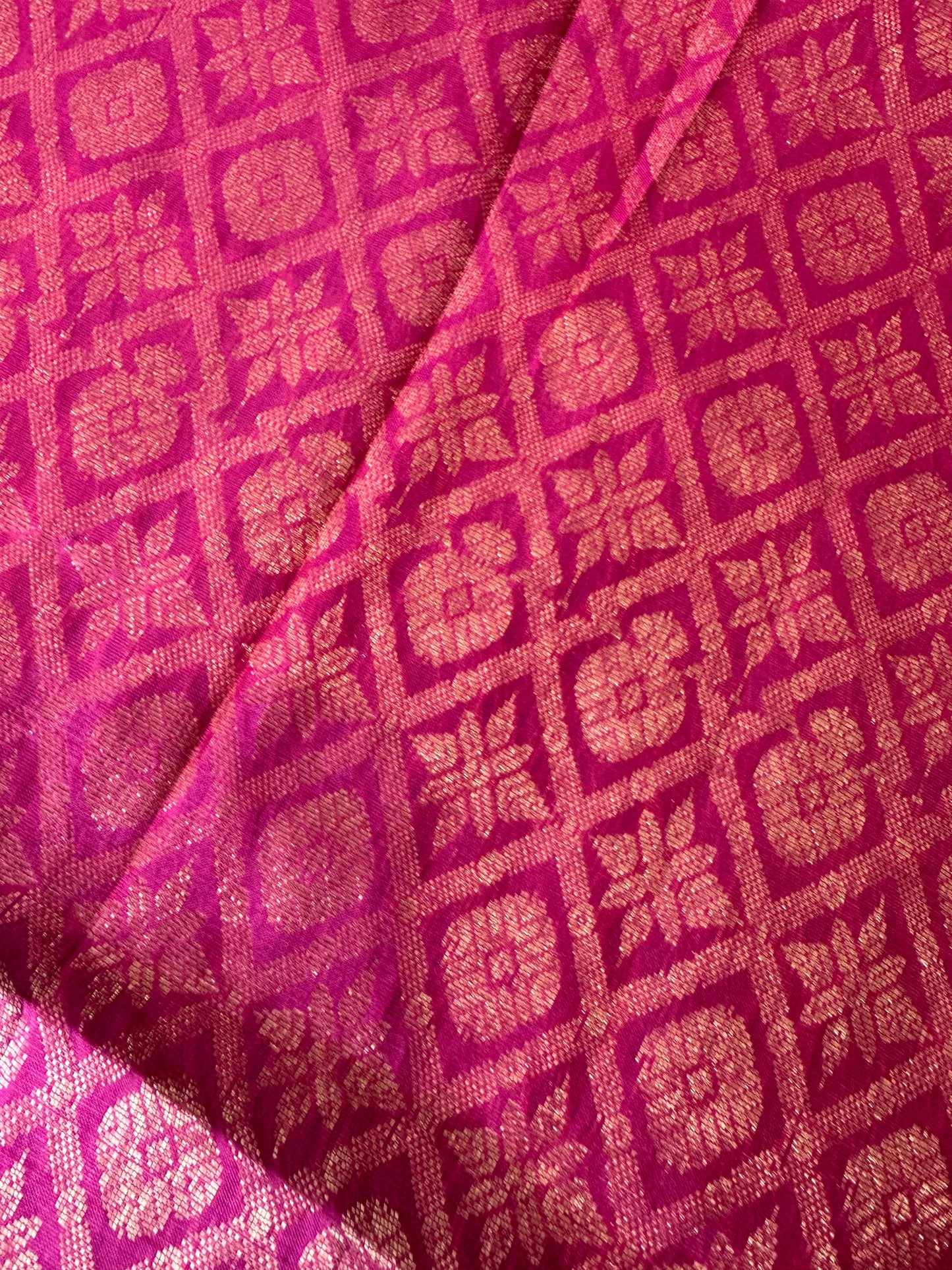 Blue Pink Pochampally Soft Silk Saree
