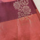 Peachish Pink Pochampally Soft Silk Saree