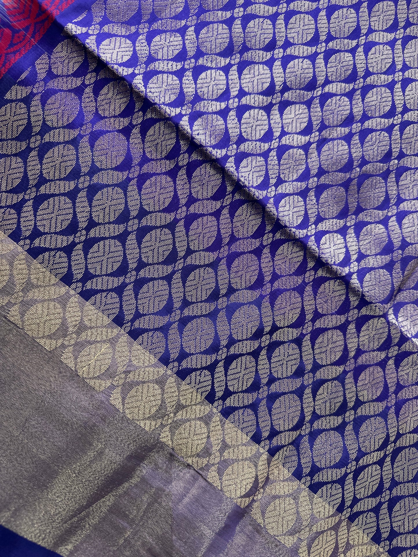 Grey Pochampally Soft Silk Saree