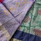 Grey Pochampally Soft Silk Saree