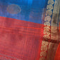 Pure Venkatgiri Blue Orange Saree