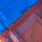 Pure Venkatgiri Blue Orange Saree