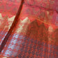 Pure Venkatgiri Blue Orange Saree