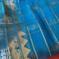 Pure Venkatgiri Blue Orange Saree