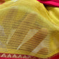 Pure Venkatgiri Yellow Red Saree