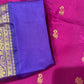 Pure Gadwal Pink and Blue Saree