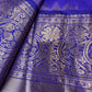 Pure Gadwal Pink and Blue Saree