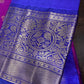 Pure Gadwal Pink and Blue Saree