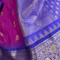 Pure Gadwal Pink and Blue Saree