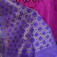 Pure Gadwal Pink and Blue Saree