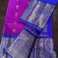 Pure Gadwal Pink and Blue Saree