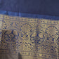 Pure Gadwal Lavender and Blue Saree
