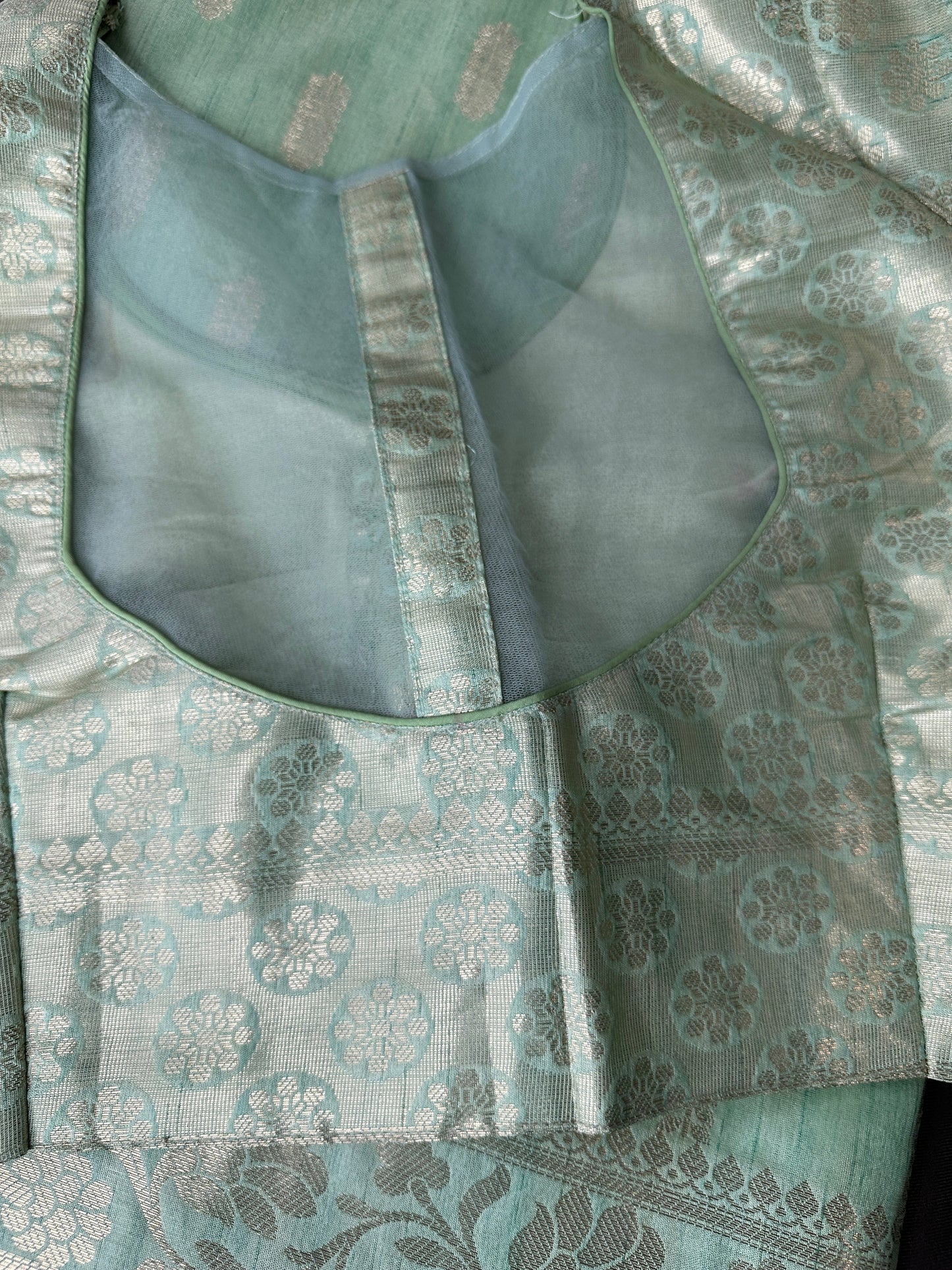 Pastel Green Soft Silk Koyem Border Saree