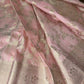 Pastel Pink Soft Silk Koyem Border Saree